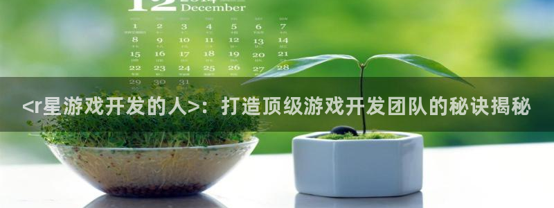 沐鸣平台登陆：<r星游戏开发的人>：打造