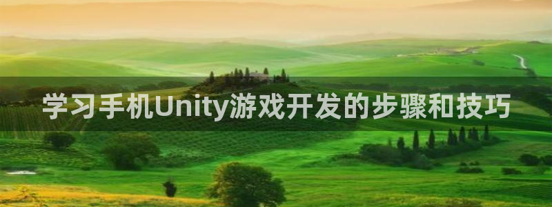 沐鸣游戏~53866：学习手机Unity