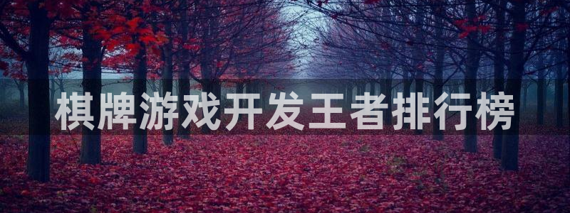 沐鸣网址注册：棋牌游戏开发王者排行榜