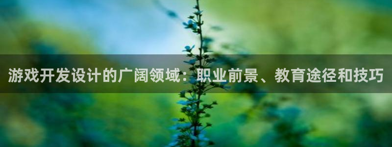 沐鸣平台注册：游戏开发设计的广阔领域：职
