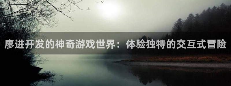 沐鸣1平台登录线路：廖进开发的神奇游戏世