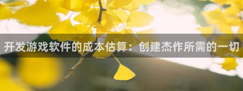 沐鸣1登陆：开发游戏软件的成本估算：创建