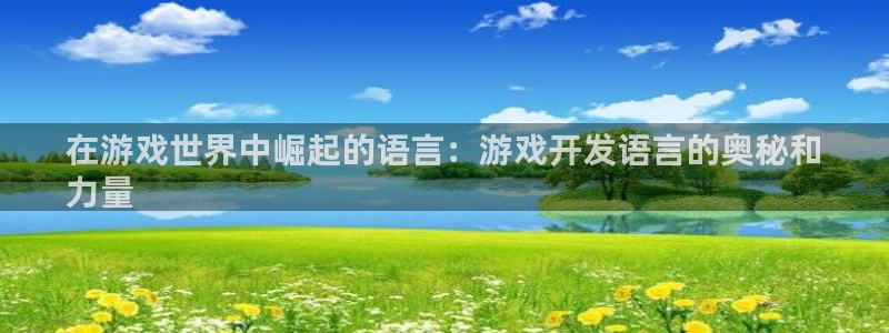 沐鸣平台负责人：在游戏世界中崛起的语言：