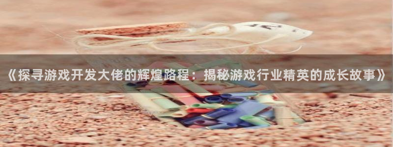 沐鸣4招商：《探寻游戏开发大佬的辉煌路程