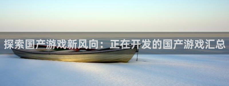 沐鸣平台官网登录：探索国产游戏新风向：正