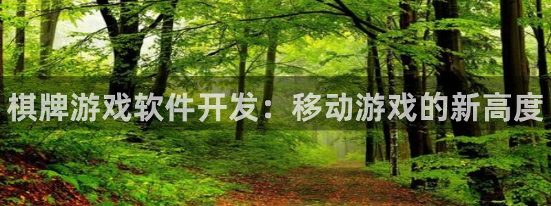 沐鸣4注册：棋牌游戏软件开发：移动游戏的