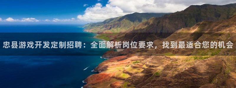 沐鸣平台代理：忠县游戏开发定制招聘：全面