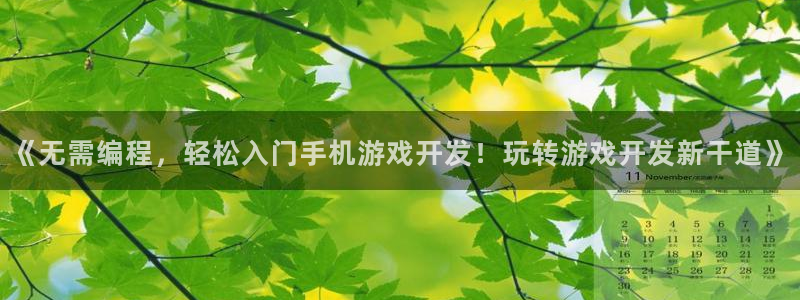 沐鸣在线登录官网：《无需编程，轻松入门手