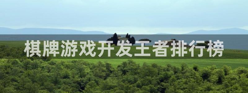 沐鸣咨询：棋牌游戏开发王者排行榜